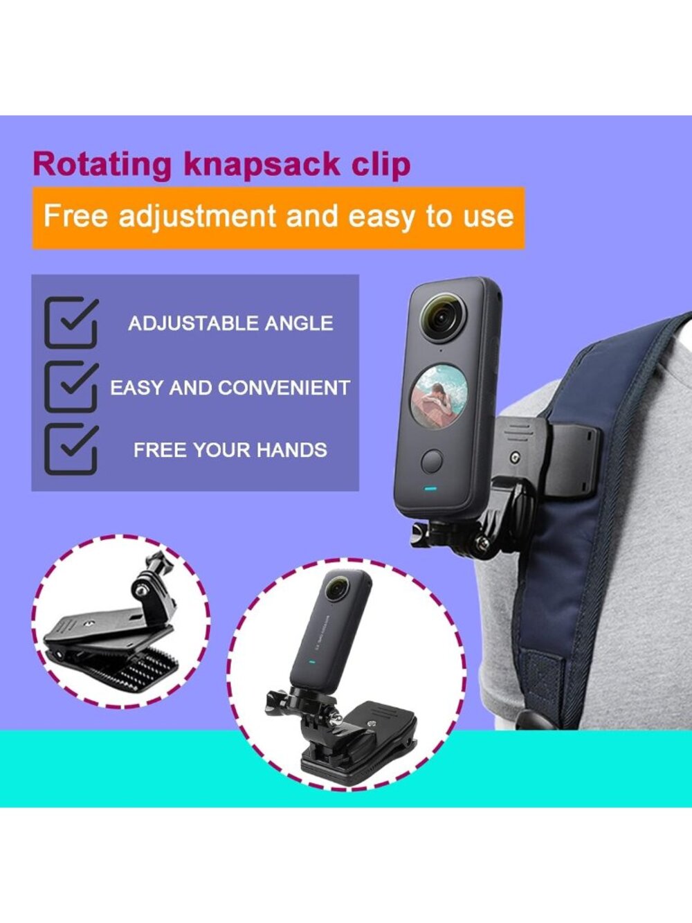 44-in-1 Action Camera Accessory Kit for Insta360 & GoPro - Versatile Gear Bundle - Picture 2 of 7